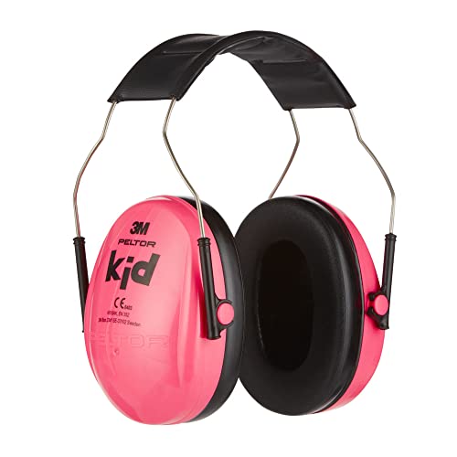 3M Peltor Orejeras para niños H510AK, rosa, protección auditiva para niños....