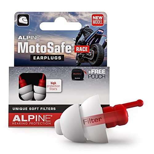 Alpine MotoSafe Race Tapones para los Oídos - Tapones para Carreras - Evita...