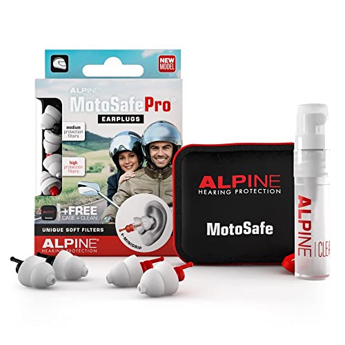 Alpine MotoSafe Pro Tapones para los Oídos - Tapones para Carreras y Rutas -...