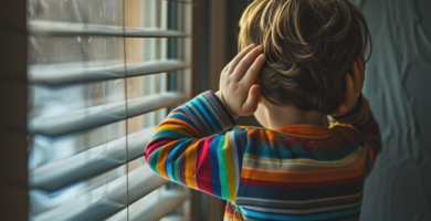 Niño tapandose los oidos que refleja la hipersensibilidad auditiva de las personas con autismo